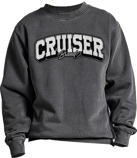 COMING SOON! - ATHLETIC - CHENILLE CREWNECK - ASH BLACK