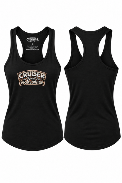 WOMEN’S LEOPARD VETERAN TANK