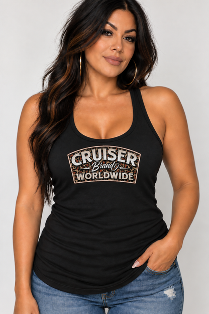 WOMEN’S LEOPARD VETERAN TANK