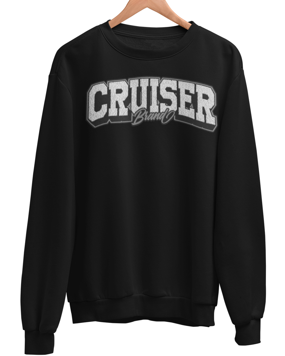 COMING SOON! - ATHLETIC - CHENILLE CREWNECK - BLACK